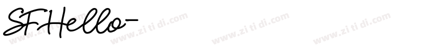 SF Hello字体转换